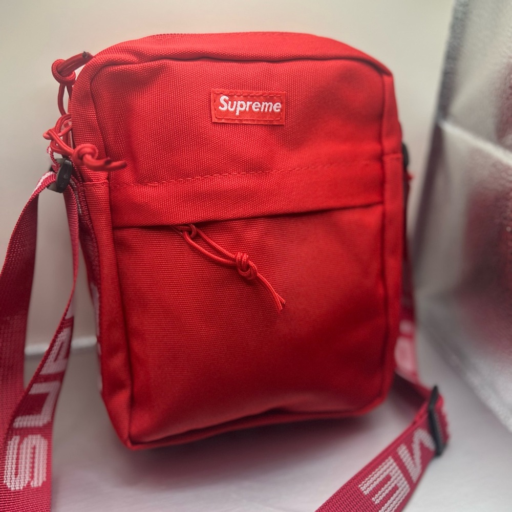 Supreme Bold Red Messenger Bag